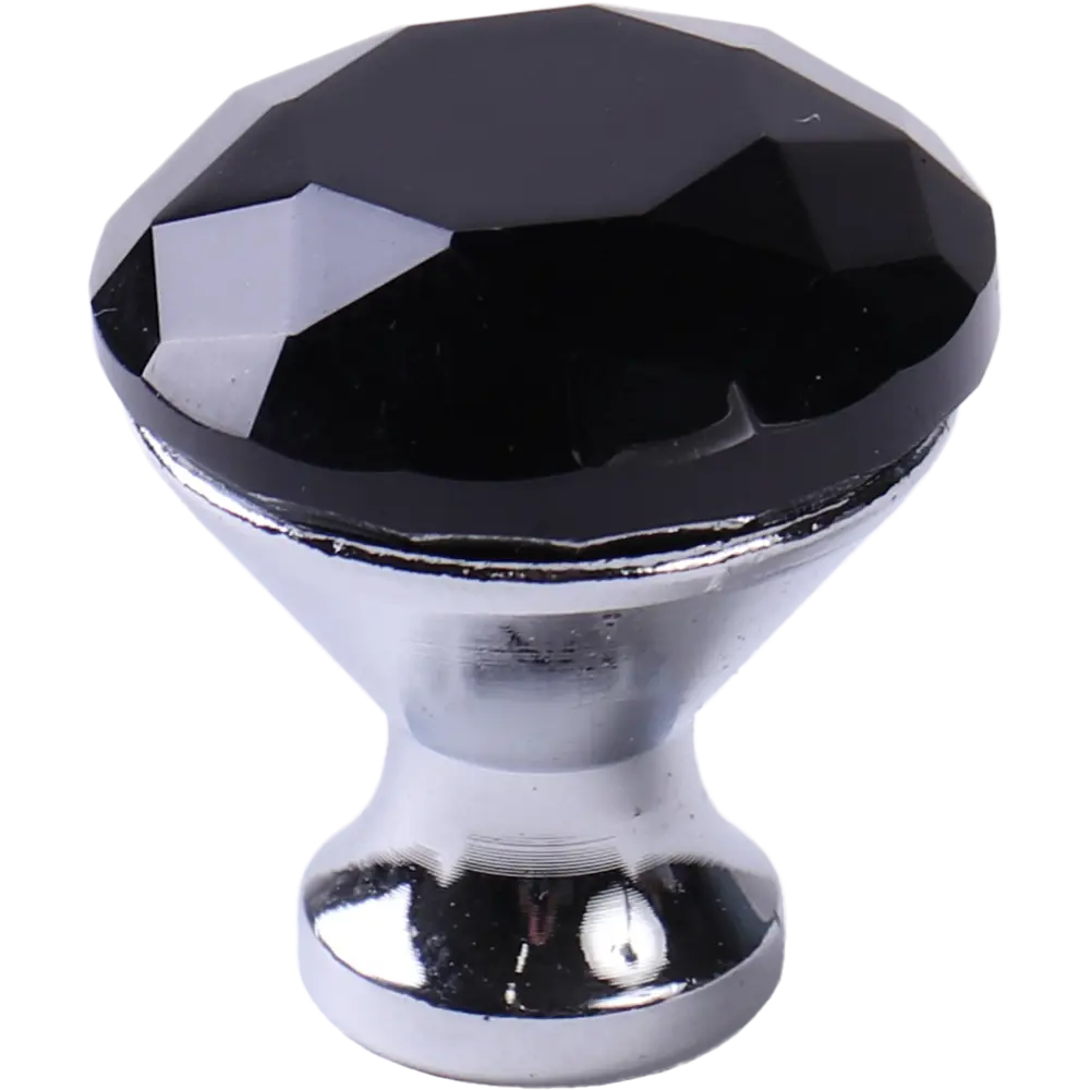 87388581 Ручка-кнопка мебельная L4.KNOB07BL стекло цвет черный STLM-1003600 LARVIJ 