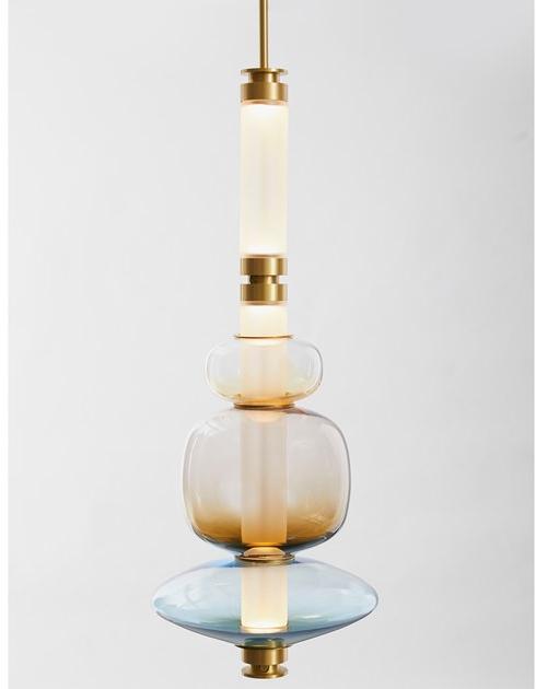 GABRIEL SCOTT Подвесной светильник из дутого стекла Luna sun-id-1385408 - Вид №1