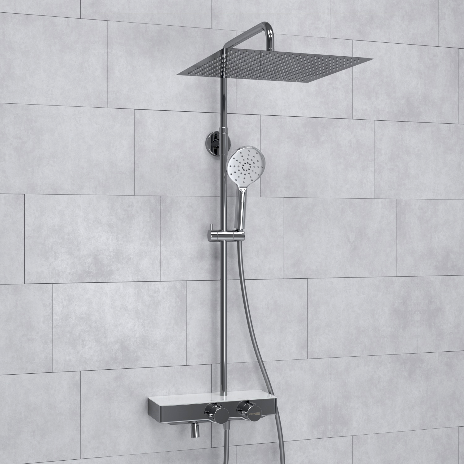 A113.119.127.CH Thermo Душевой комплект с термостатическим смесителем WasserKRAFT 