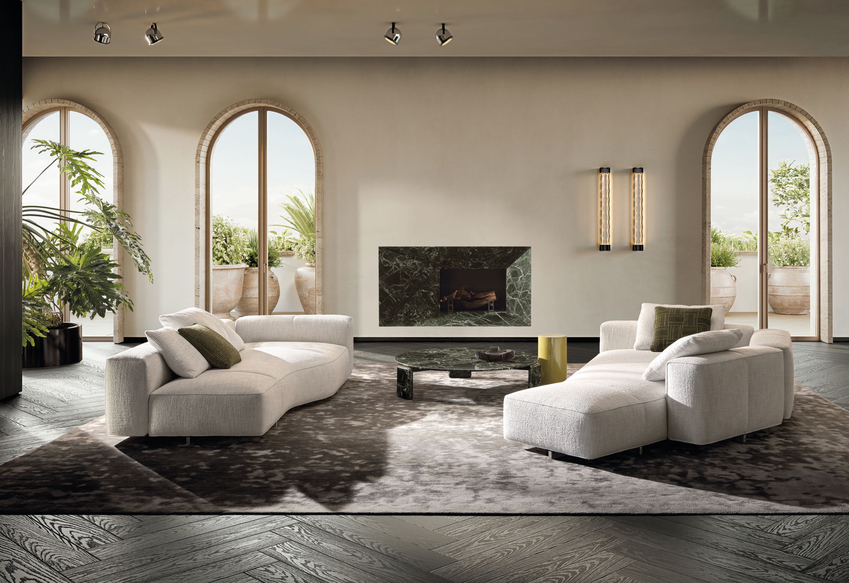 4-местный тканевый диван Minotti Yves ARCH-00107550 - Вид №1