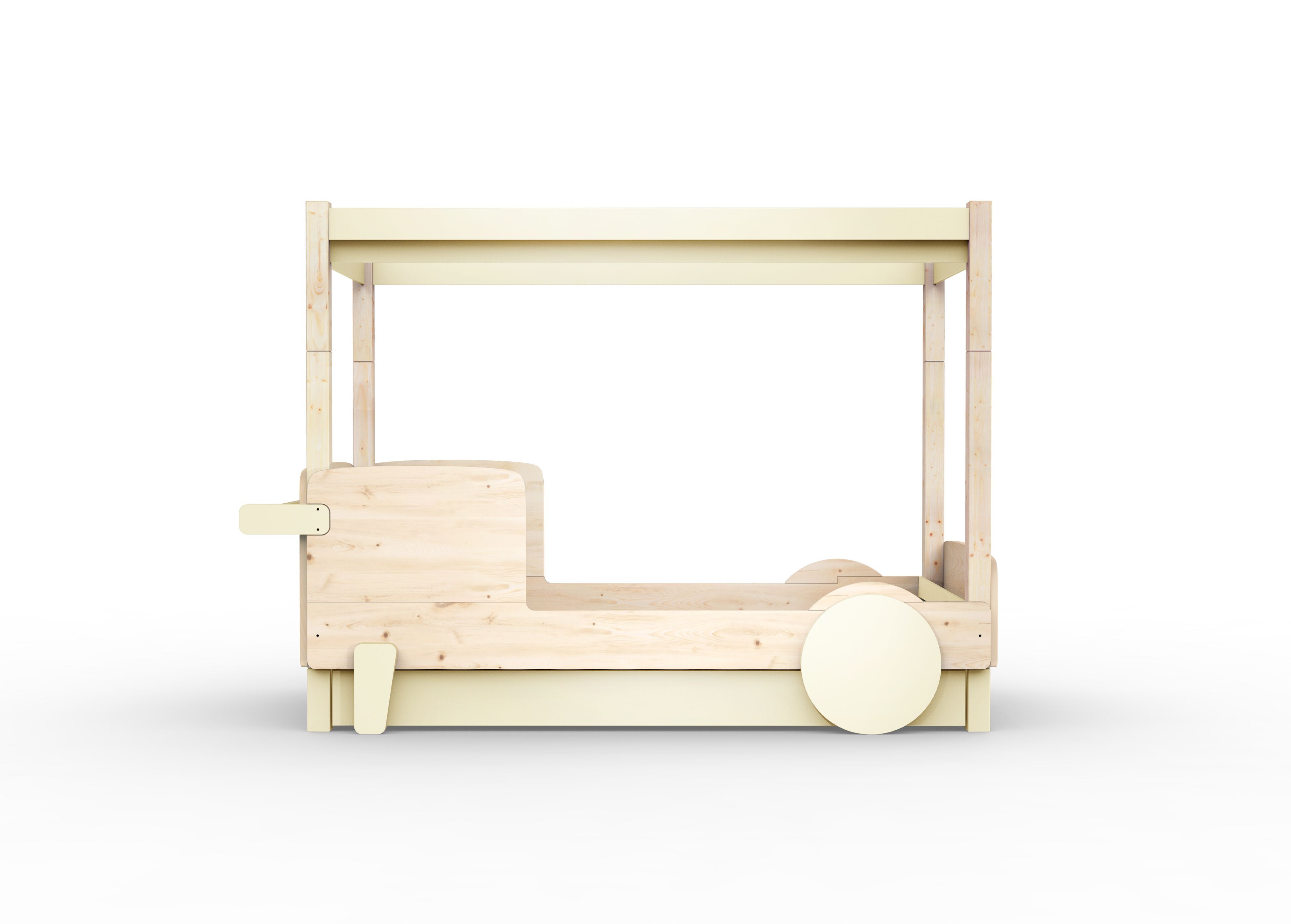 Деревянная выдвижная односпальная кровать с балдахином Mathy by Bols ARCH-00151317 - Вид №7