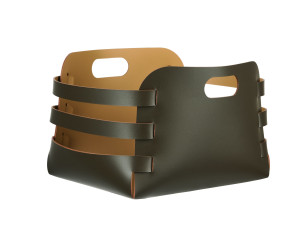 Кожаная корзина