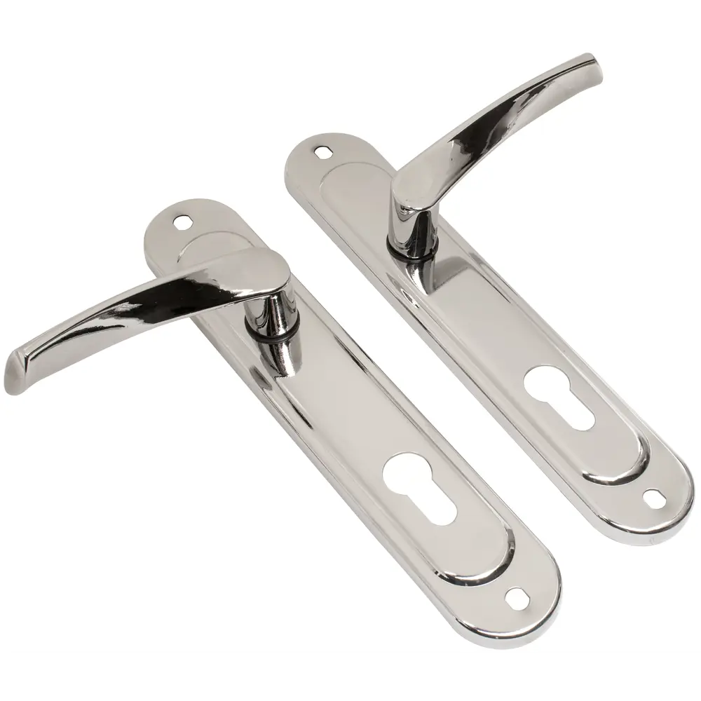 ЗЕНИТ ЗВ4-85.3 Врезной замок с усиленной ручкой, хром 82490865 STLM-0028436 - Вид №4