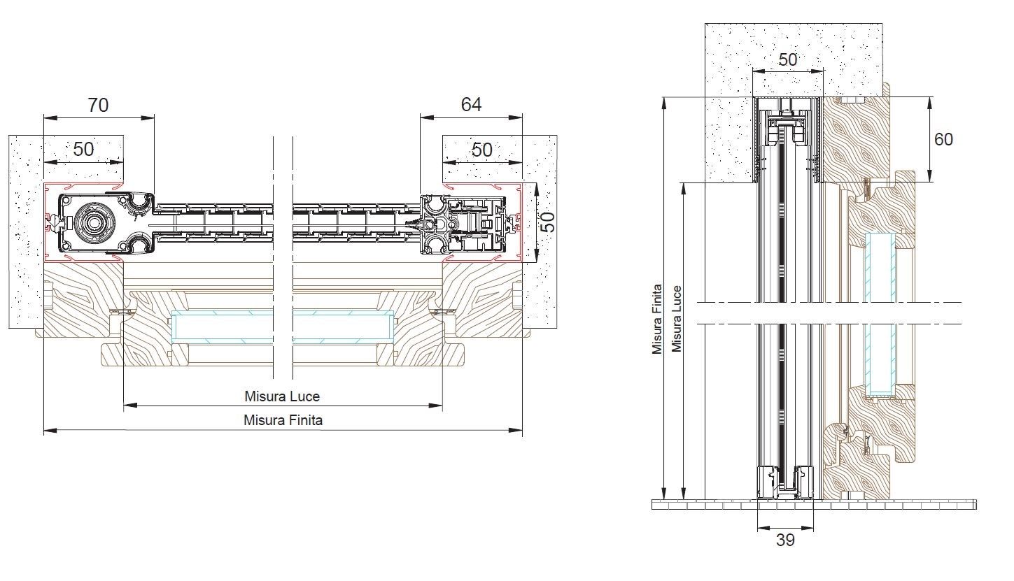 Боковая встраиваемая москитная сетка Mv Line Zanzariere - Incasso Laterale ARCH-00067087 - Вид №7