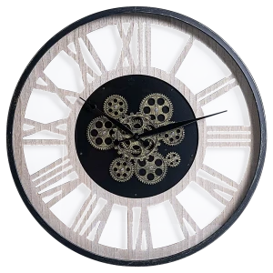 Настенные часы Dream River Шестеренки золотые с бесшумным механизмом 89359829