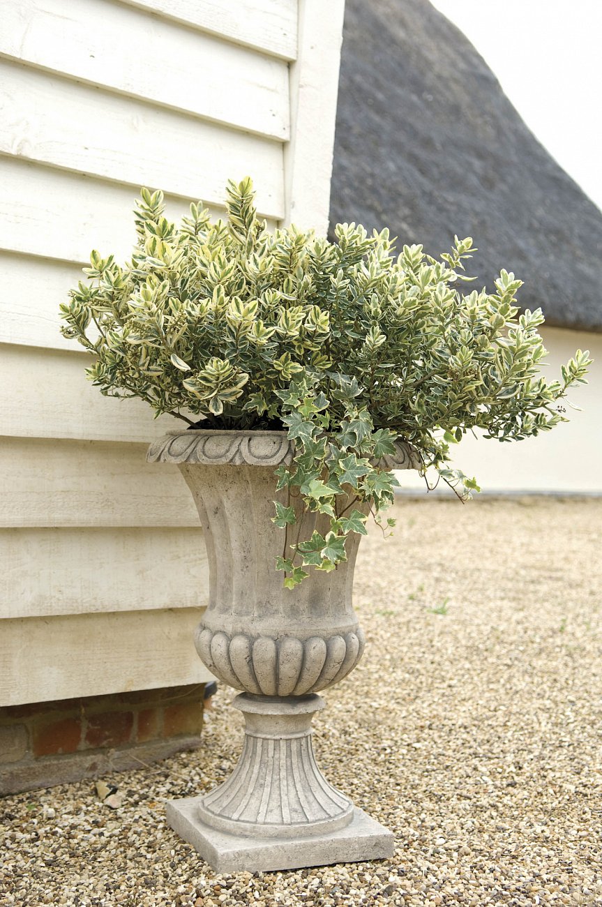 Ваза напольная классическая 50 см черная с патиной "Грасс" LE-VILLAGE FLORERO 044836 Черный  - Вид №1