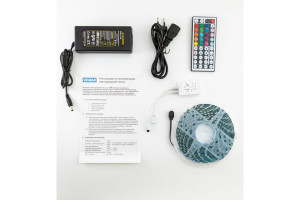 16016516 Комплект светодиодной ленты , 5050-30led-12V-7.2W, 420LM/m-IP65, RGB 5m N01002 URM