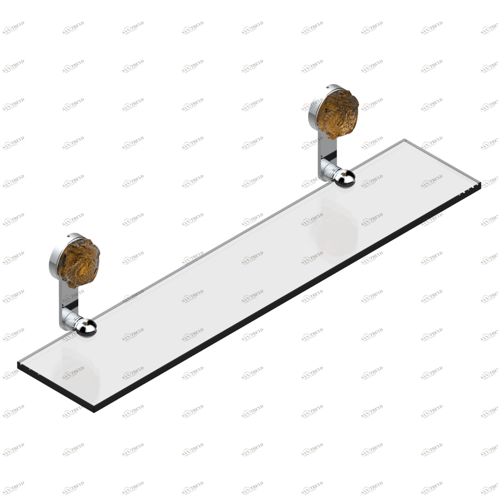 U5D-564 Полка стеклянная 60 cм с кронштейнами Thg-paris Sun Dragon Хром U5D-564 CAT.A