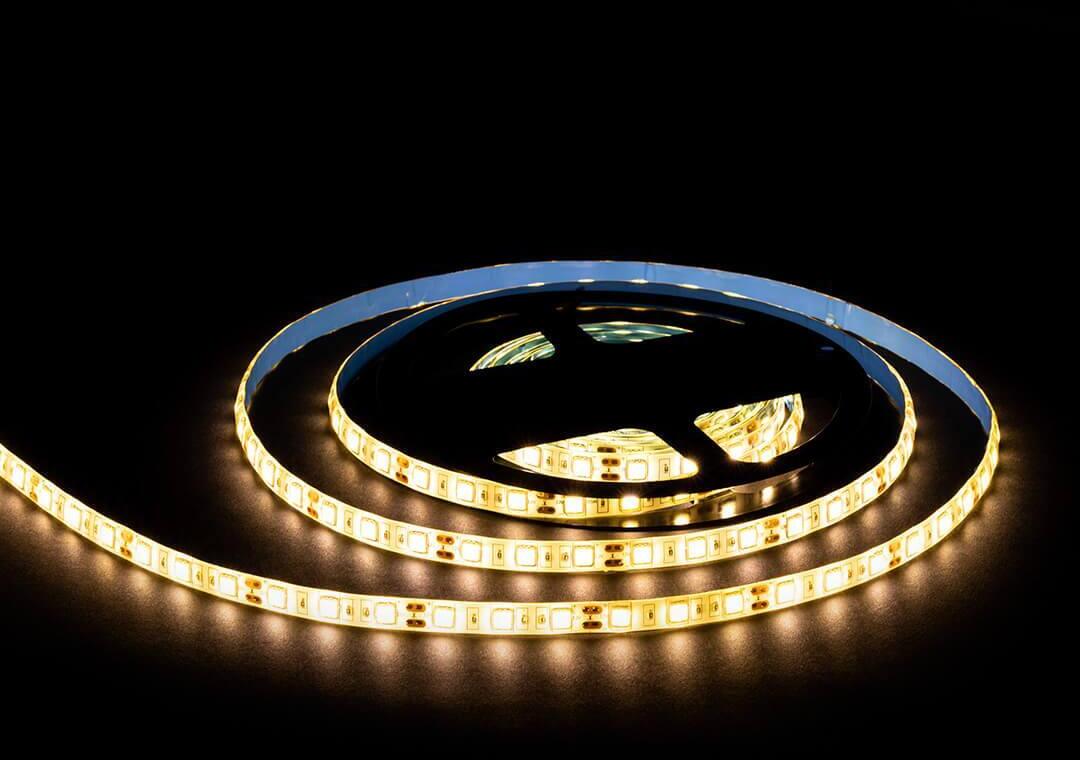 LSE-273 Светодиодная лента 14,4W/m 60LED/m 5050SMD теплый белый 5M OGM