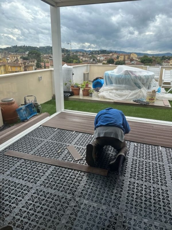 Открытый дренажный пол WPC Roofingreen DBASE WPC ARCH-00069140 - Вид №4