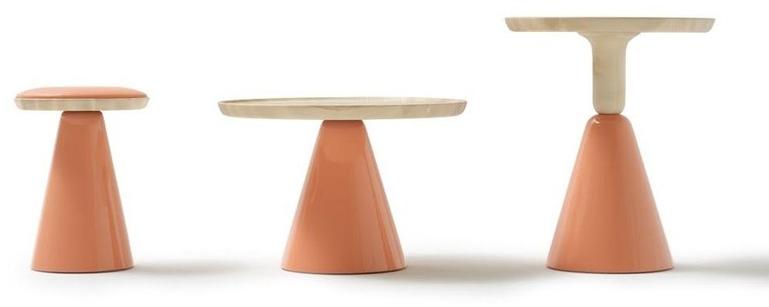 Sancal Низкий круглый деревянный журнальный столик Pion sun-id-1459343 - Вид №1