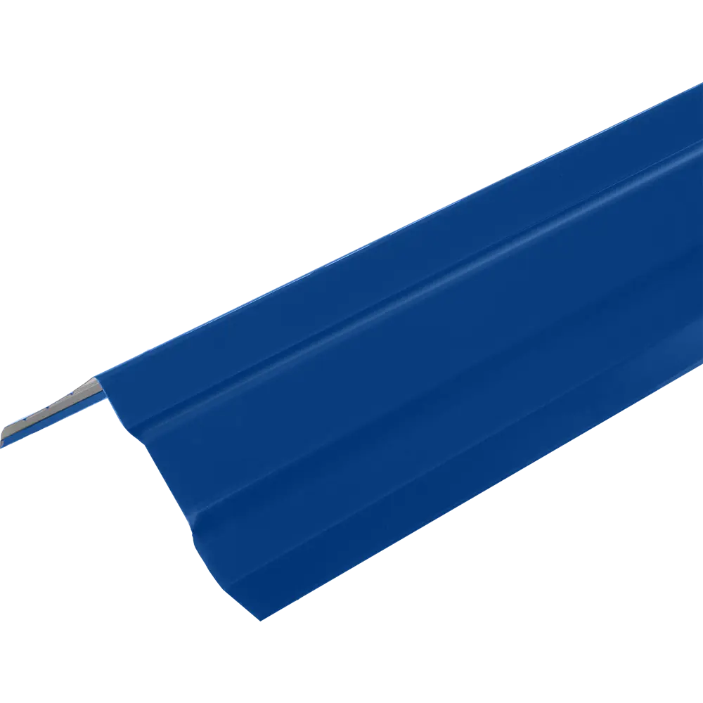 Планка ветровая для металлочерепицы 90x100 мм 2 м 0.4 мм RAL 5005 синий 12732030 STLM-2031083 Santreyd 