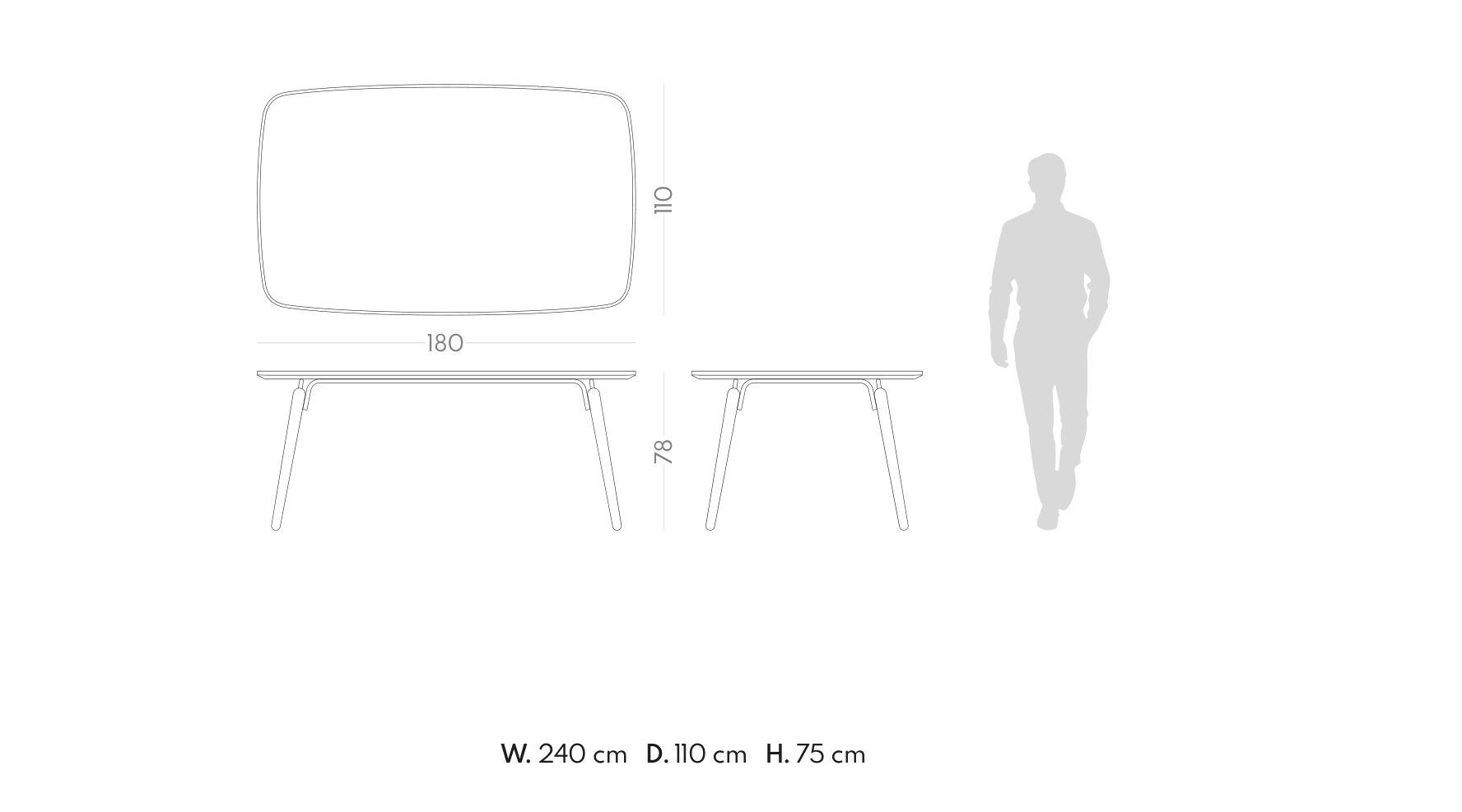 Деревянный прямоугольный обеденный стол PRADDY Metro ARCH-00126747 - Вид №3