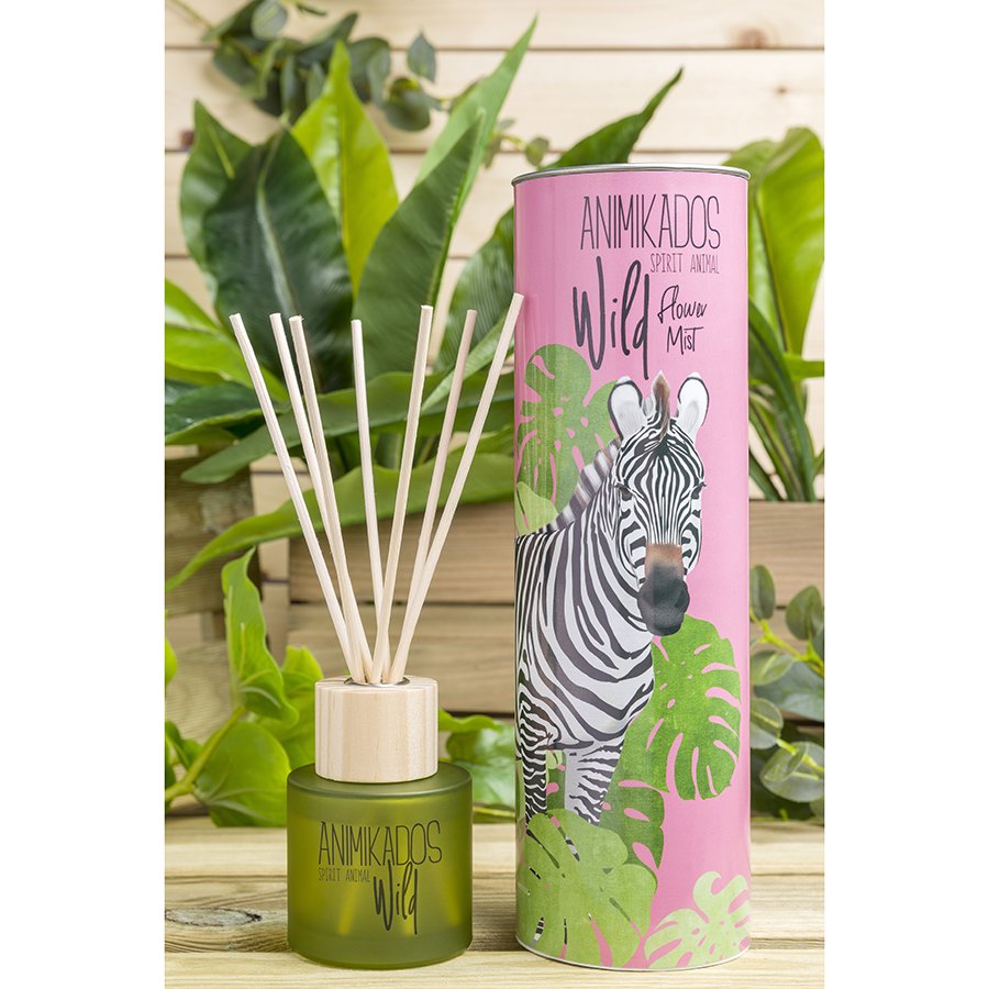 Диффузор ароматический 100 мл цветочный Wild Zebra AMBIENTAIR  00-3881106 Розовый  - Вид №1