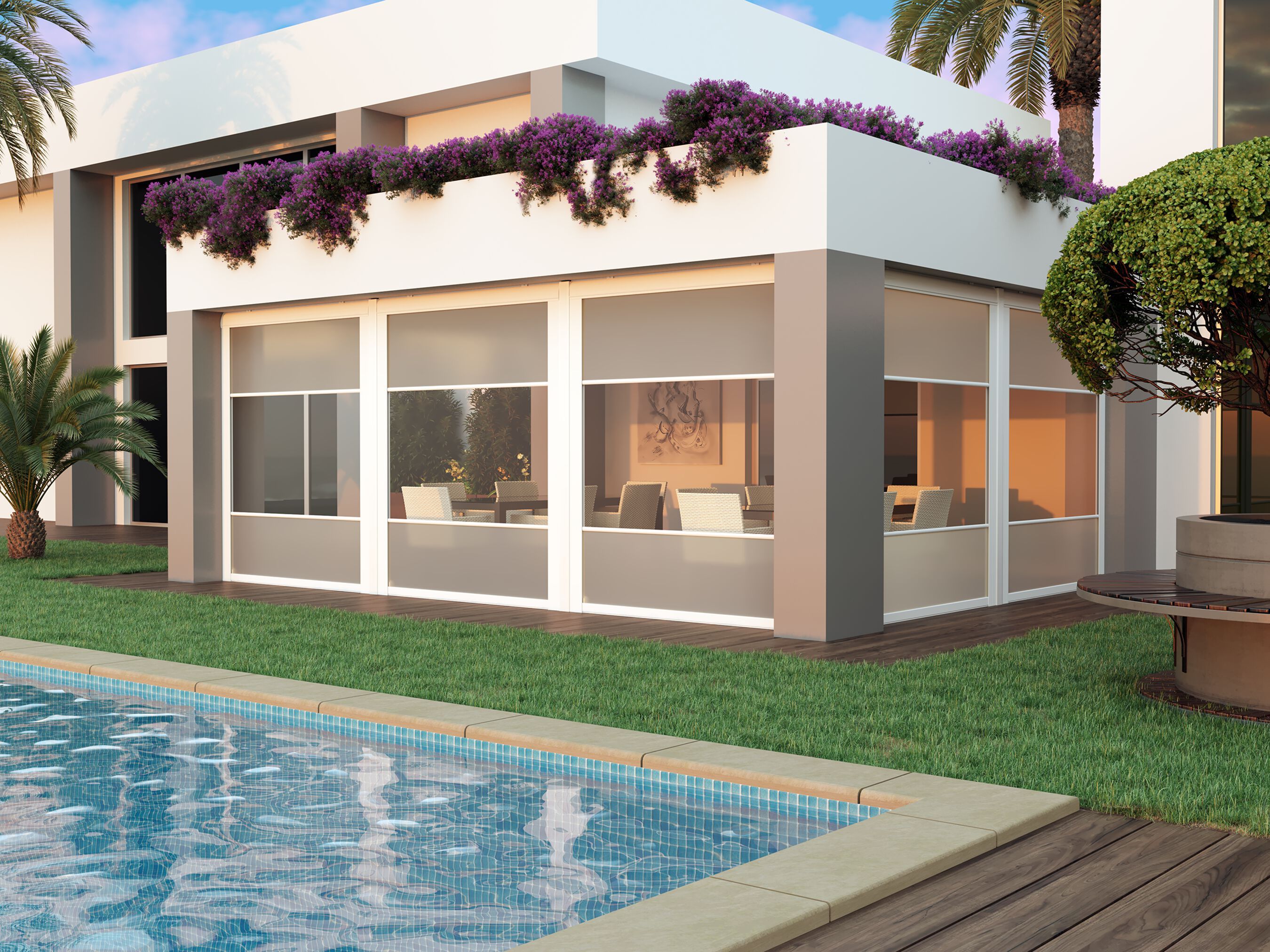 Навес с алюминиевой рамой Mv Line навесы ARCH-00040689 - Вид №1