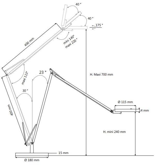 Manade Настольная лампа регулируемая Loola sun-id-1508252 - Вид №10