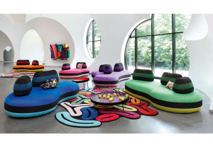 Съемный диван из ткани