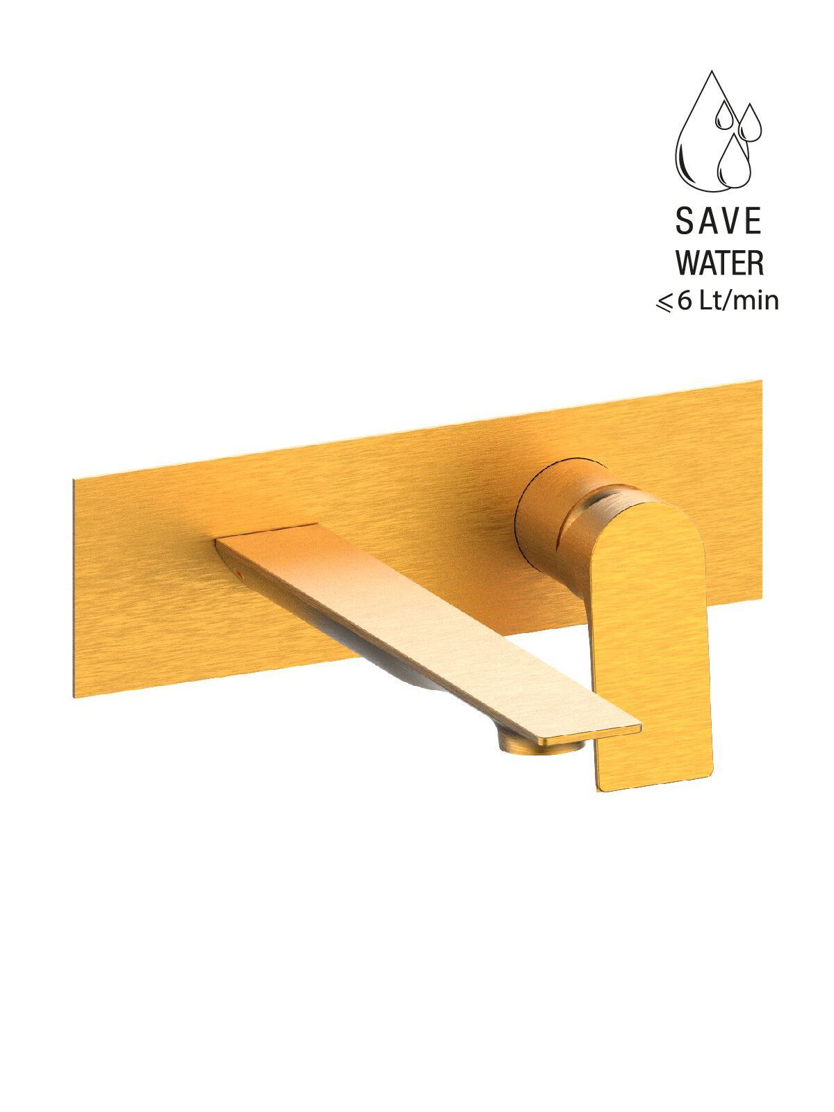 Настенный смеситель для раковины с ограничителем расхода Rubinetterie Frattini Нарцисс ARCH-00108385 - Вид №7