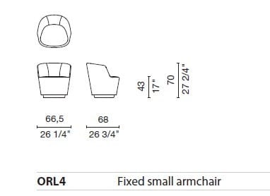 Вращающееся кресло CAPPELLINI Orla ARCH-00004841 - Вид №3