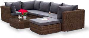 YH-S4019W brown "Лунго" журнальный столик плетеный, коричневый 4SIS