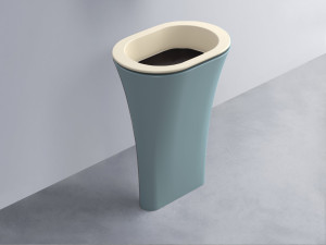 AMLA65-LN+AMPILO-LV+AMCOLO-PL Раковина Amedeo Ovale отдельностоящая cielo Enjoy + Amedeo