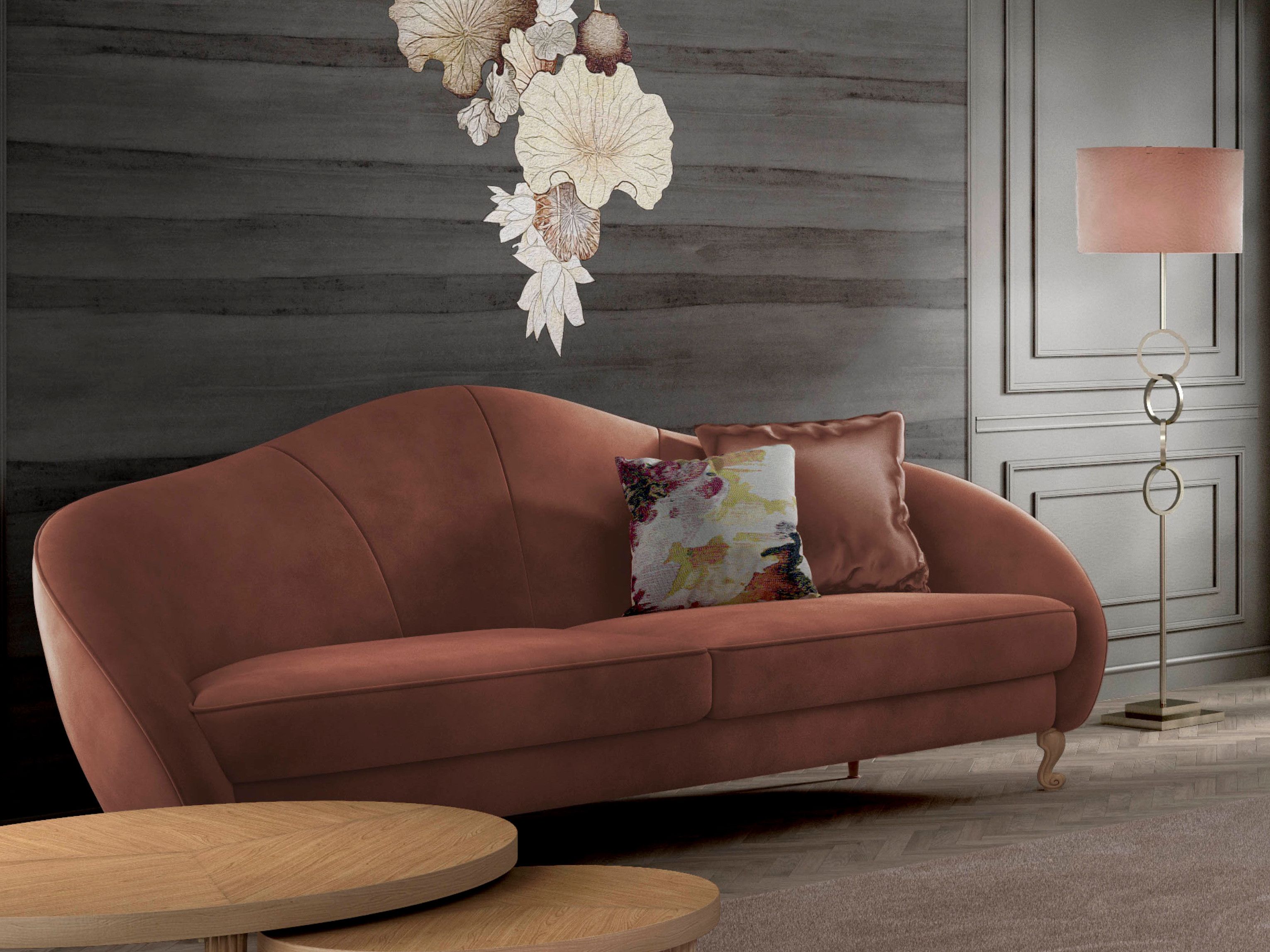 2-местный тканевый диван CASA +39 Giglio ARCH-00010752