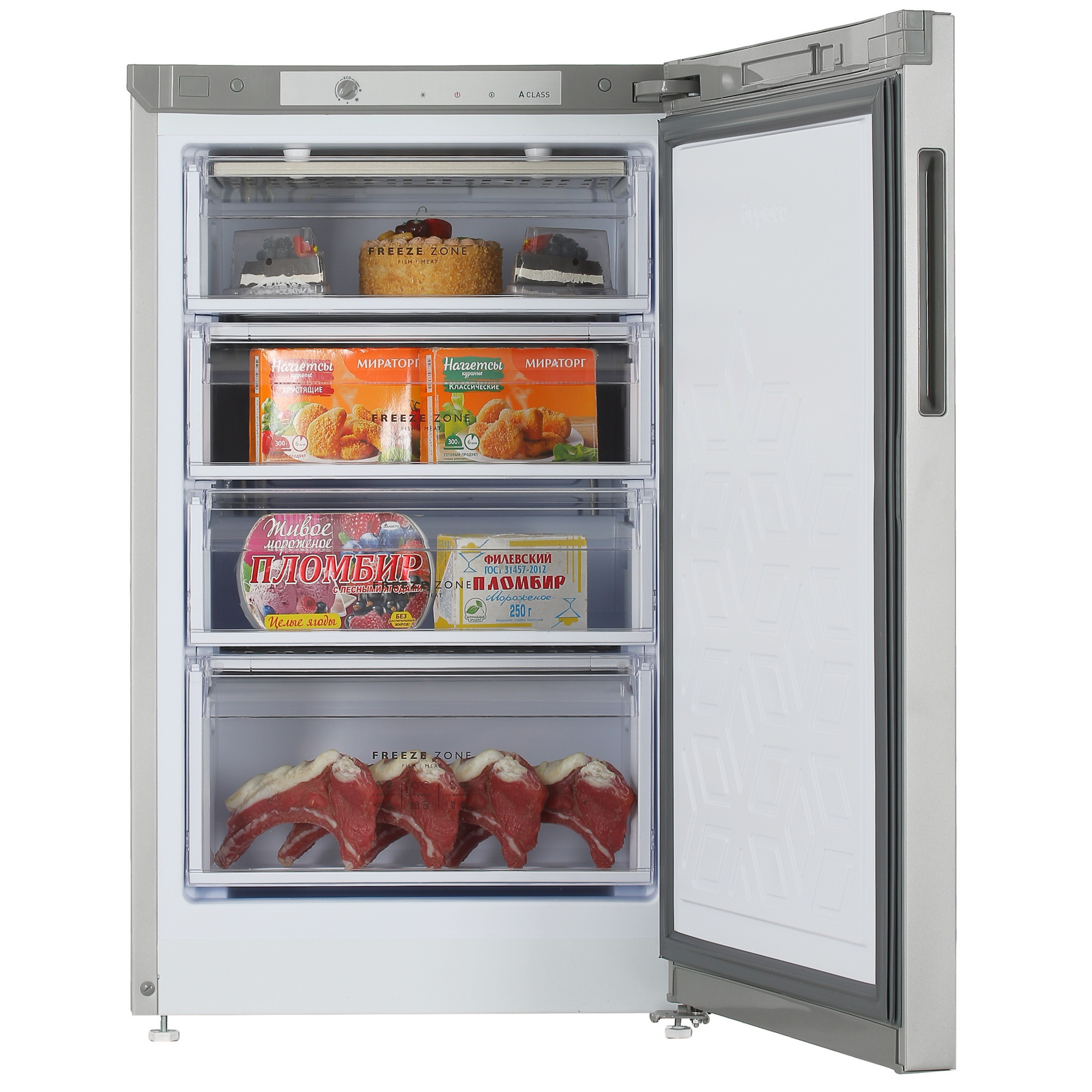 5356097 Морозильный шкаф  Бирюса M6048 серебристый STDN-0147729 - Вид №5