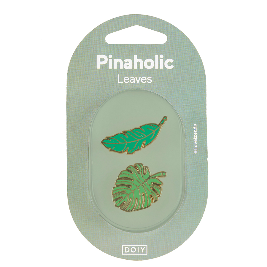 DYPINSLEA Набор из 2-х металлических булавок pinaholic leaves Doiy  - Вид №2