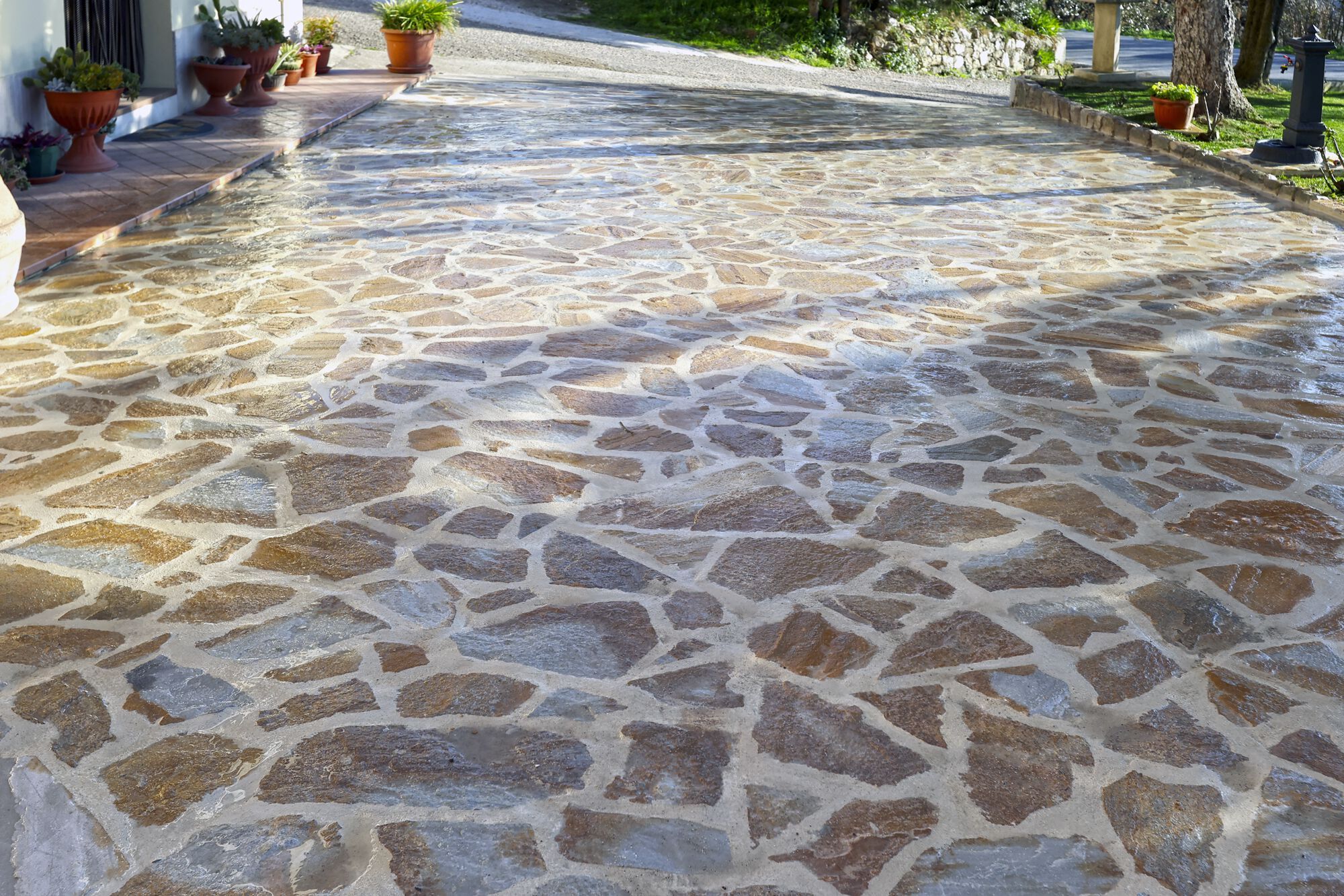 Пол из натурального камня B&B Rivestimenti Naturali брусчатка ARCH-00021907 - Вид №1