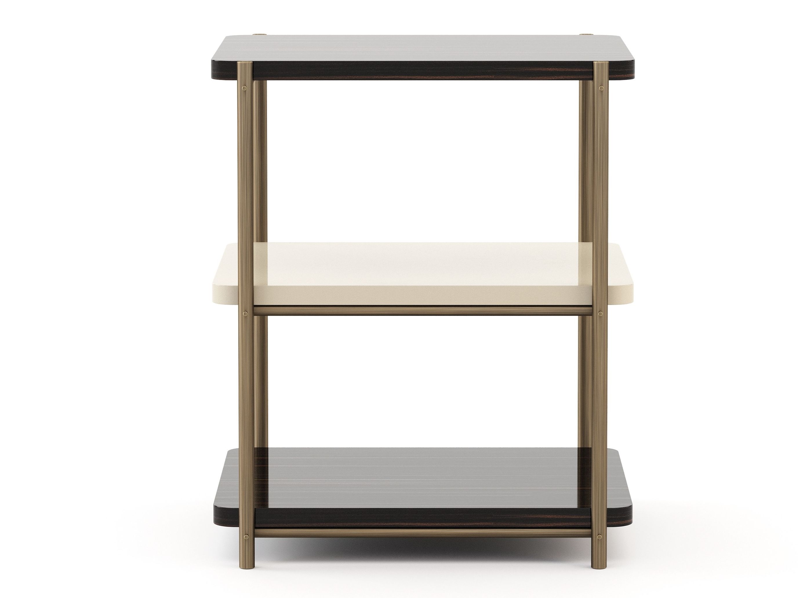 Квадратный журнальный столик из бронзы и дерева Stylish Club His &amp ARCH-00065242 - Вид №4