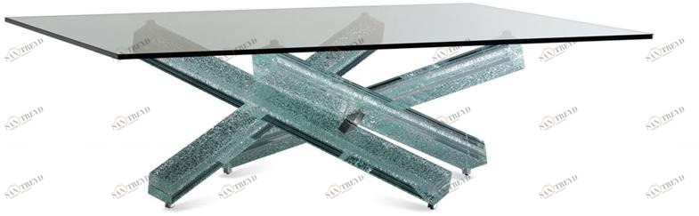 Reflex Квадратный стеклянный журнальный столик Mikado sun-id-1465343