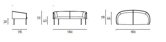 Ткань диван Living Divani эпоха ARCH-00002760 - Вид №6