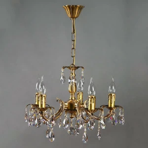 Подвесная люстра Ambiente Benisa 2226/5 AB Tear Drop AMBIENTE ДИЗАЙНЕРСКИЕ, BENISA 181514 Бронза