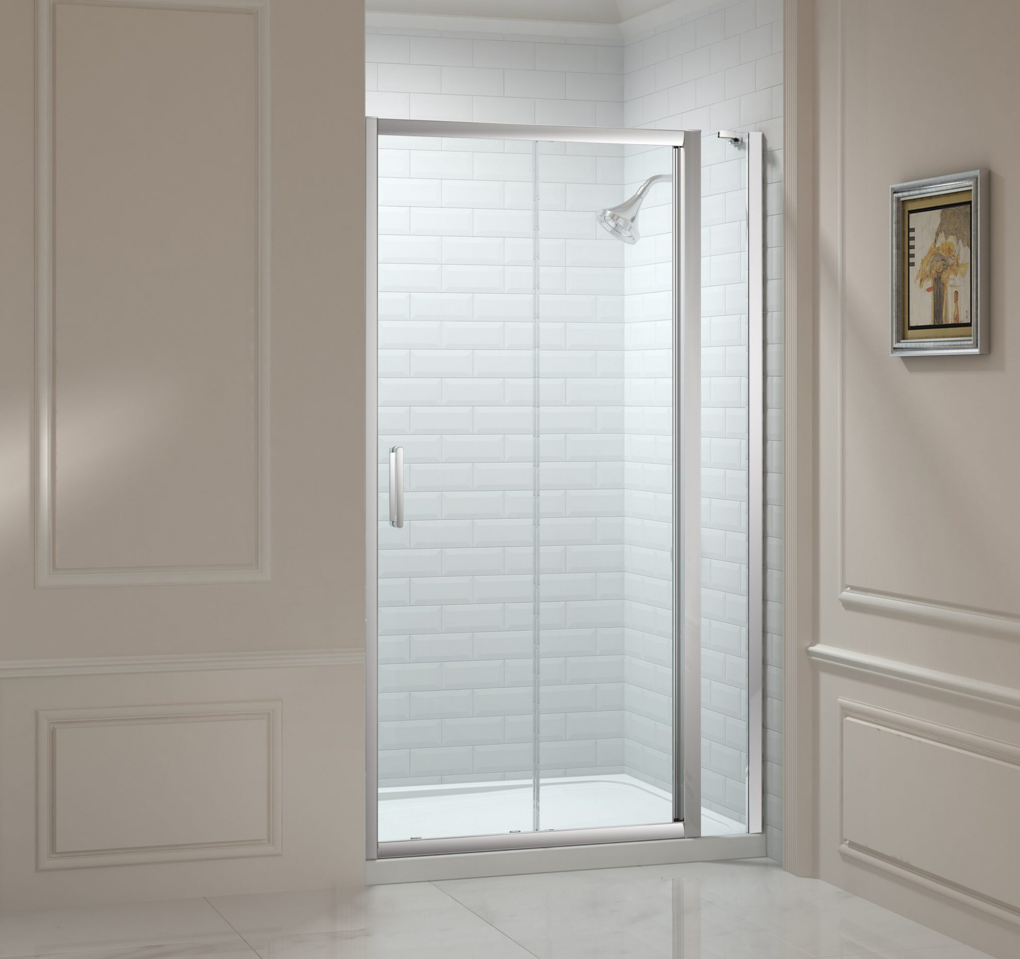 Дверь в нишу M88241 Merlyn 8 Series Хромированный 