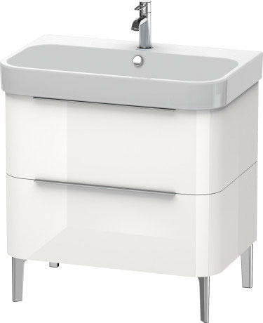 H2637305252 Тумбочка напольная Happy D.2 #H26373 775 x 480 мм Европейский дуб, декор Duravit - Вид №2