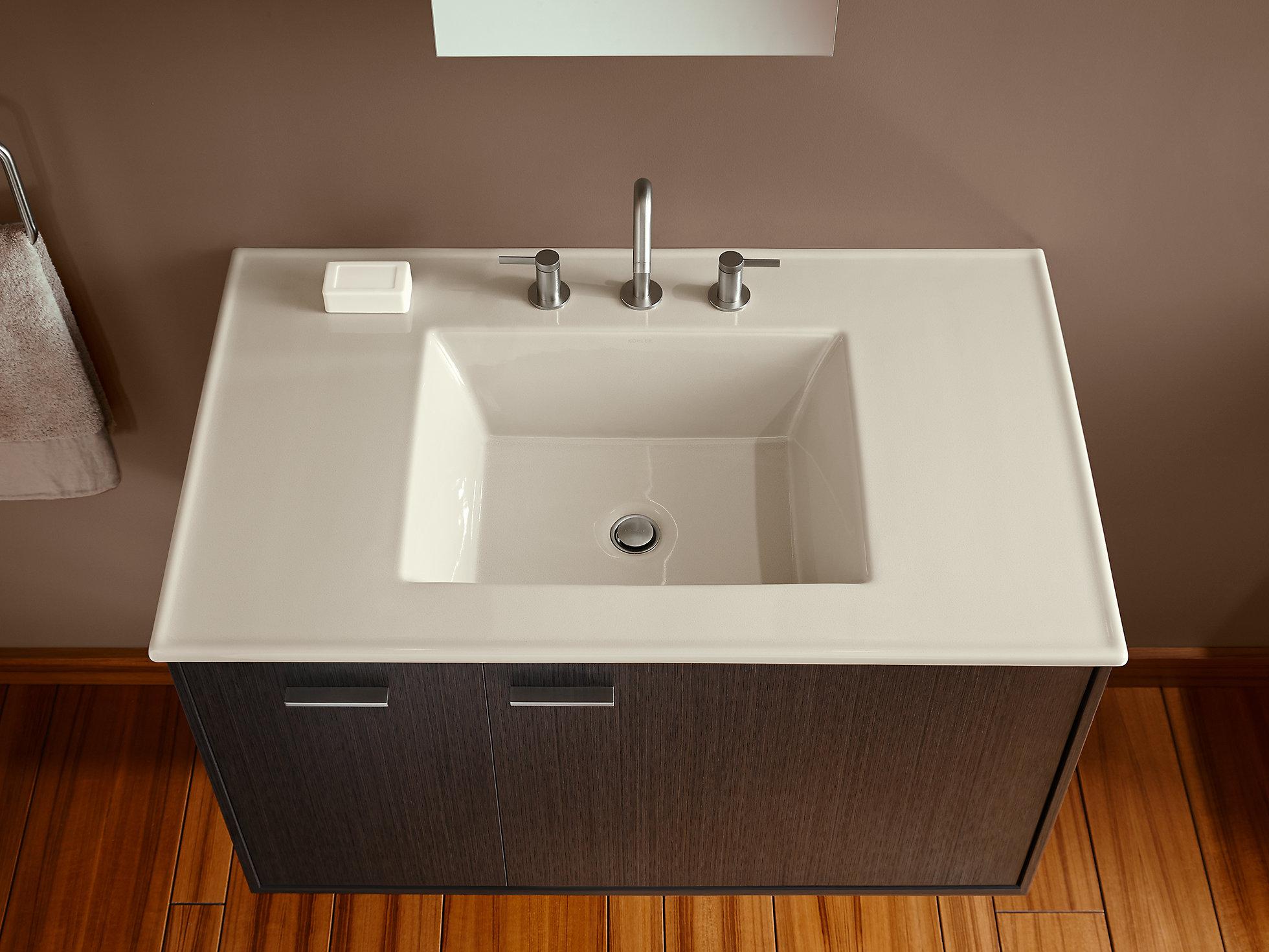 K-2781-1-7 Накладная раковина на столешницу  прямоугольная Kohler  - Вид №2