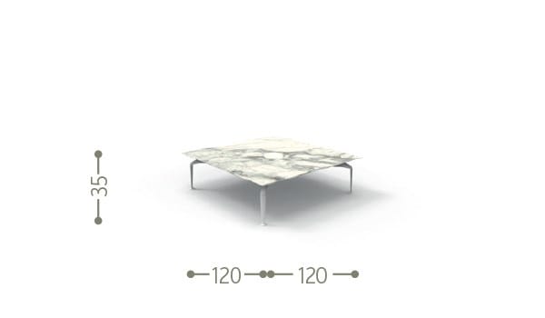 Журнальный столик из керамогранита Talenti Cruise Alu ARCH-00058377 - Вид №3