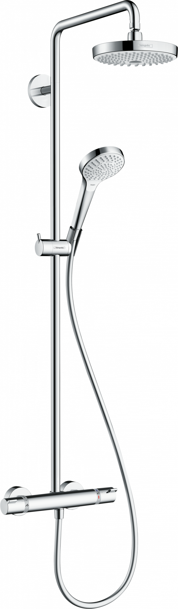 27254400 Croma Select S Showerpipe 180 2jet EcoSmart 9 л / мин с термостатом Hansgrohe 