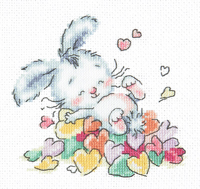019-07 Утопаю в любви Набор для вышивания Чудесная Игла 13 х 12 см Чудесная игла 