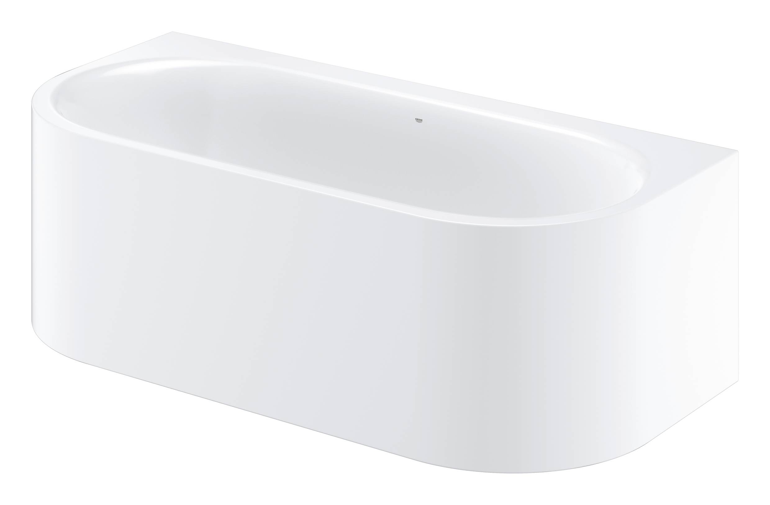 Ванна GROHE Essence, пристенная, 180 х 80 х 57,5 см, альпин-белый (39622000) - Вид №1