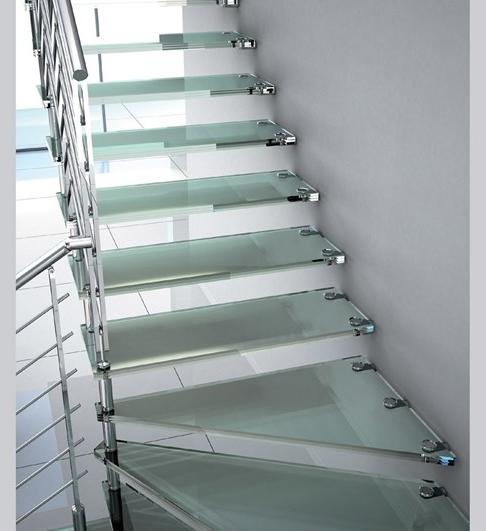 MOBIROLO Г-образная консольная лестница из стекла sun-id-1372709 - Вид №2