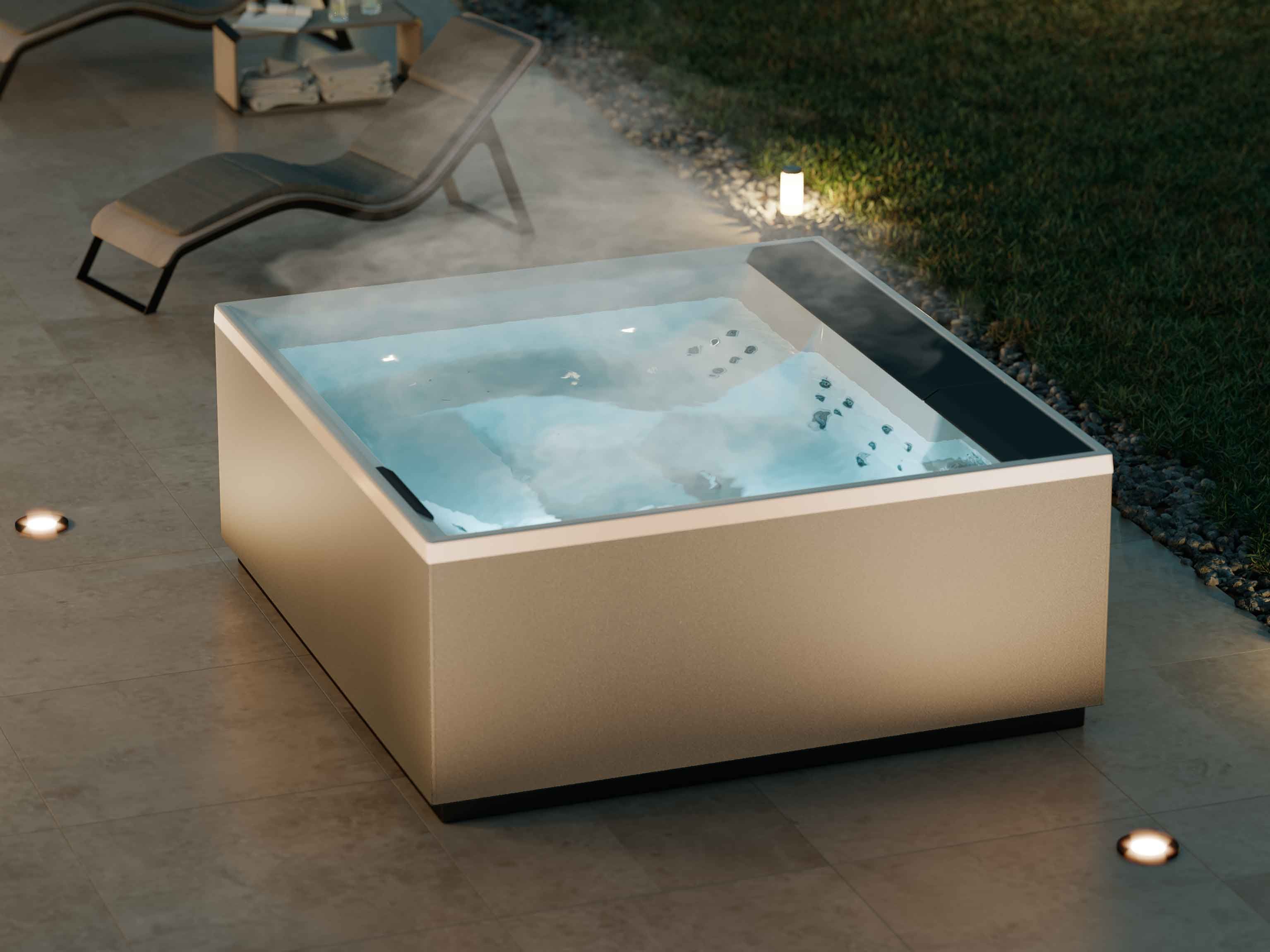 Мини-бассейн с гидромассажем на 6 мест для отдыха на открытом воздухе Novellini Divina-Outdoor Spa ARCH-00079651 - Вид №1