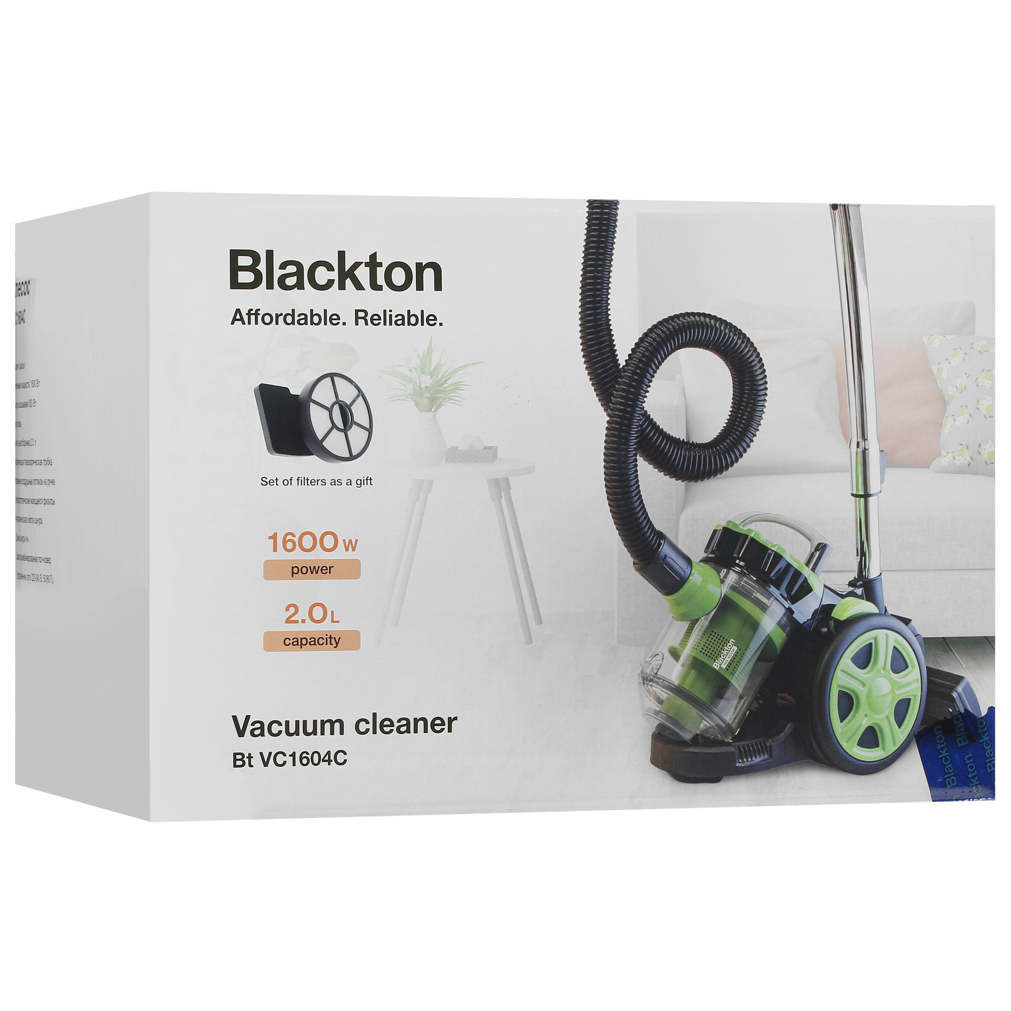 9966421 Пылесос Blackton Bt VC1604C синий STDN-0080119 - Вид №12