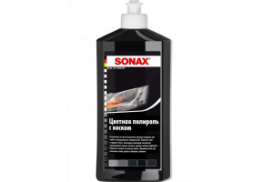 16440324 Цветной полироль с воском черный NanoPro 0,5л 296100 Sonax