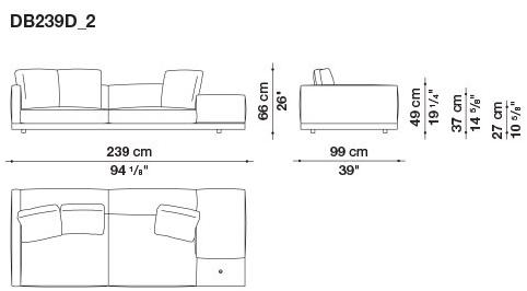 B&B Italia Кожаный диван Dock sun-id-1441060 - Вид №64