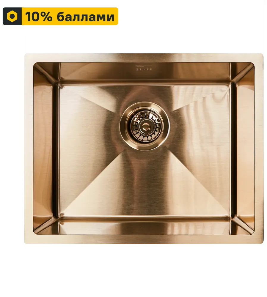 Кухонная мойка DELINIA М6G золото 50×40 см с увеличенной гарантией 89337708