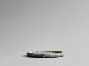 Круглый поднос из травертина