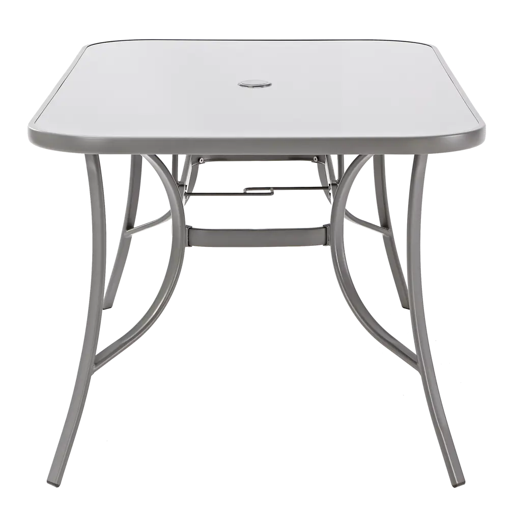 Садовый стол нераздвижной Beginia Alma 150x90 см, сталь/секло серый STLM-2026827 - Вид №7