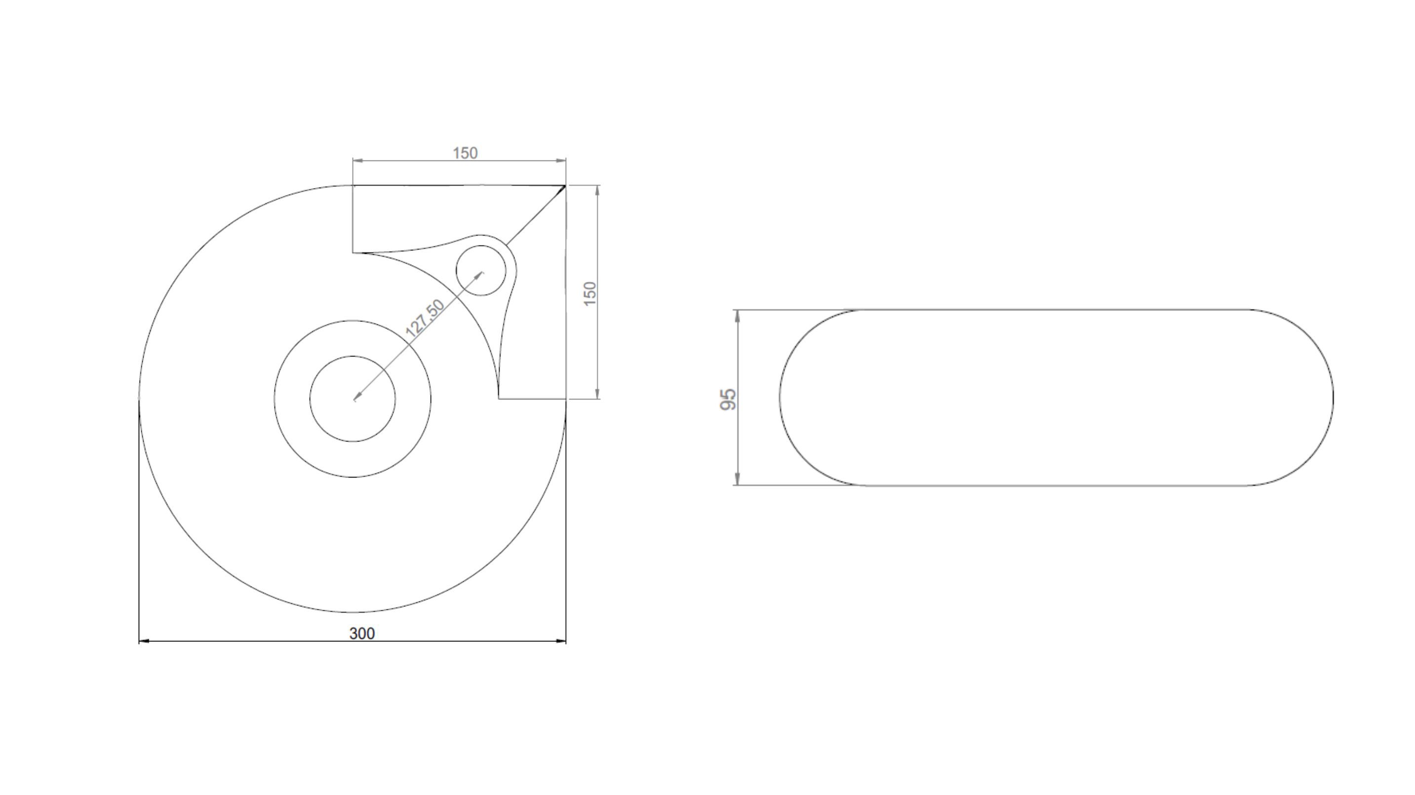 Керамическая столешница или подвесная раковина Trone Orbe ARCH-00056129 - Вид №4