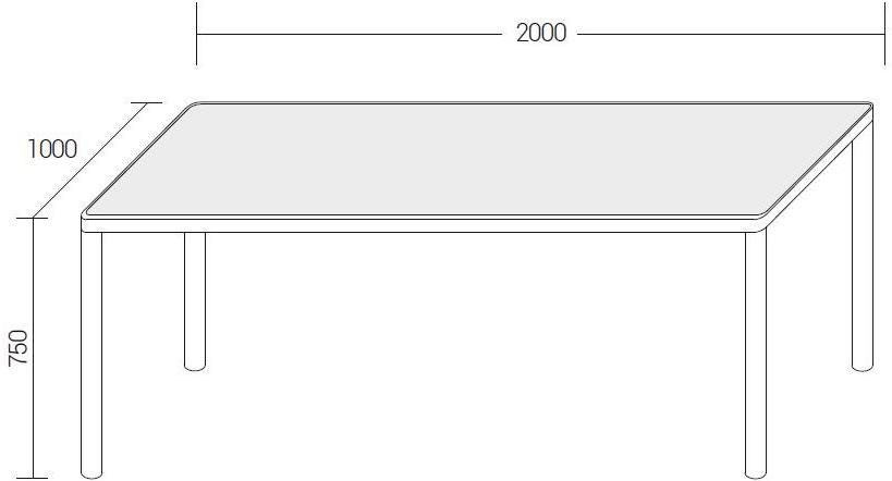Dall'Agnese Прямоугольный металлический стол Max sun-id-1374831 - Вид №3